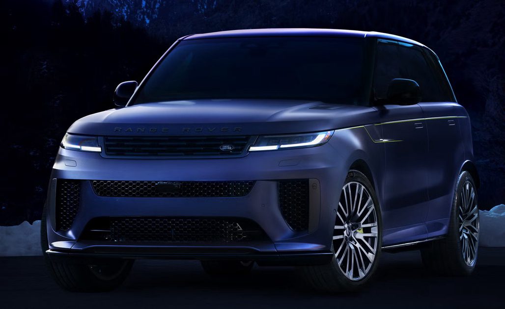 range rover sport sv winter dusk
