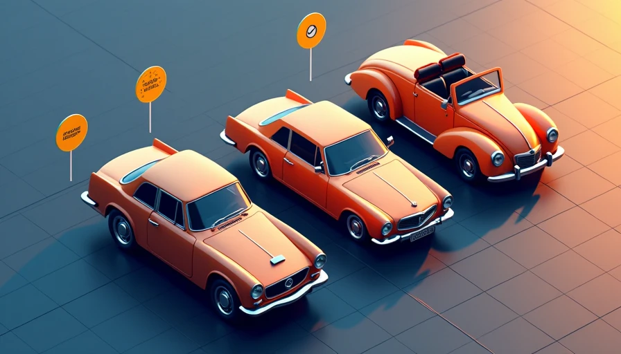 Illustration for classic car definition vs antique vs vintage