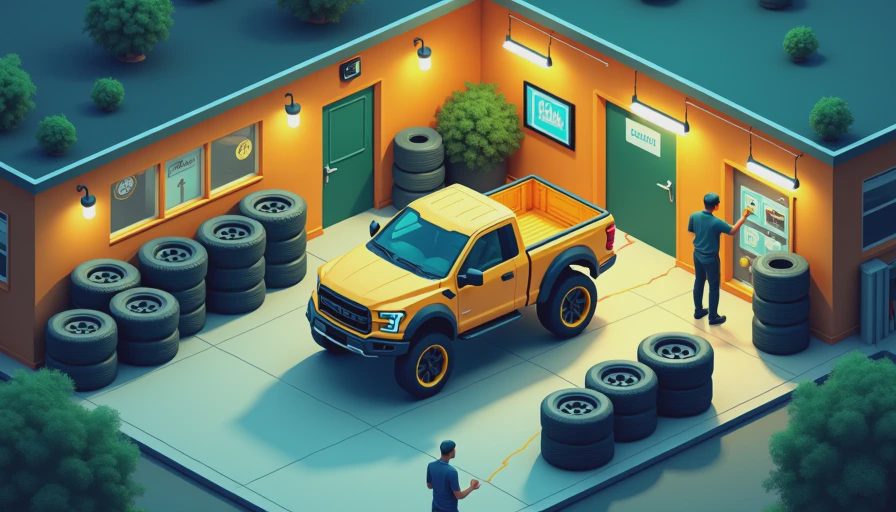 Visual context for biggest tires