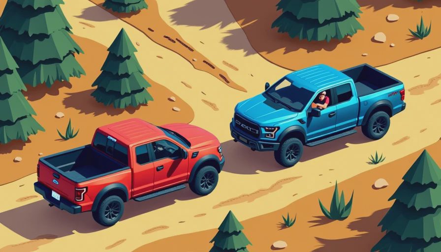 Illustration for ford ranger raptor vs toyota tacoma trd pro