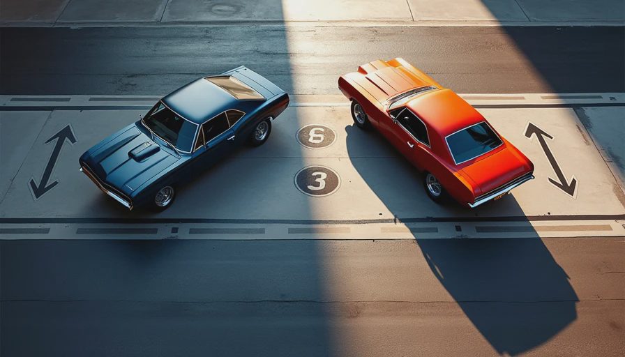 Visual context for shelby gt500 vs dark horse mustang