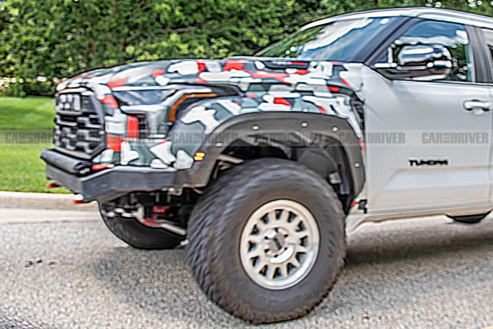 toyota tundra trd hammer blurry front